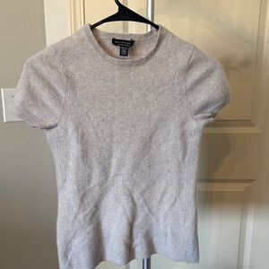 Saks fifth avenue light Gray Short Sleeve Top